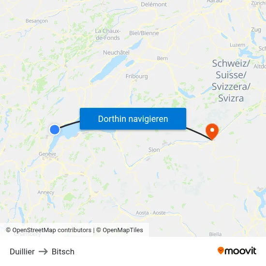 Duillier to Bitsch map