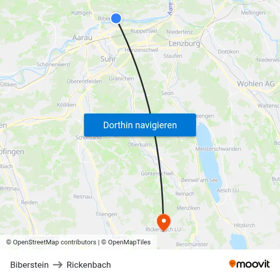 Biberstein to Rickenbach map