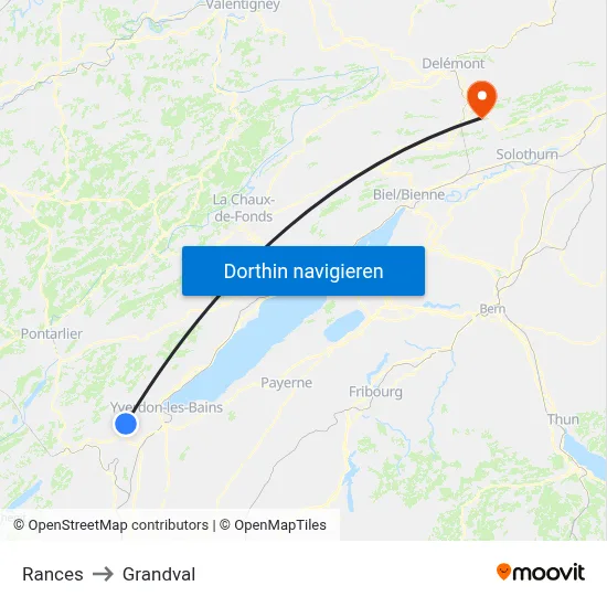 Rances to Grandval map