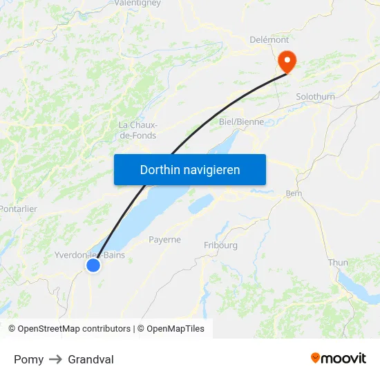 Pomy to Grandval map