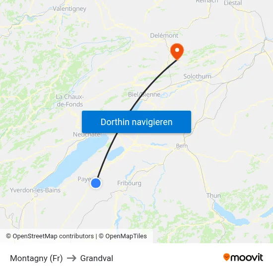 Montagny (Fr) to Grandval map