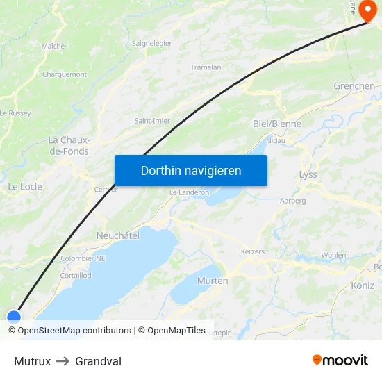 Mutrux to Grandval map