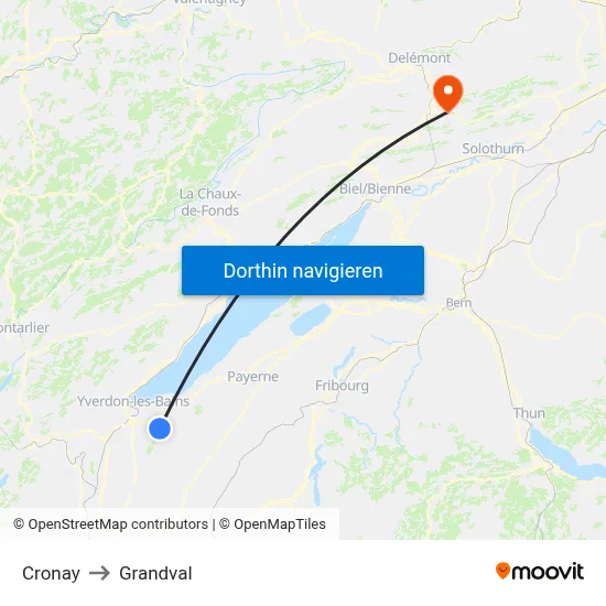 Cronay to Grandval map