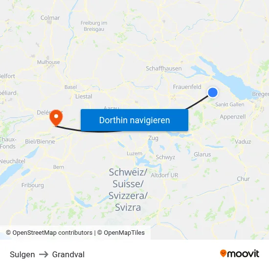 Sulgen to Grandval map