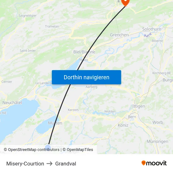 Misery-Courtion to Grandval map