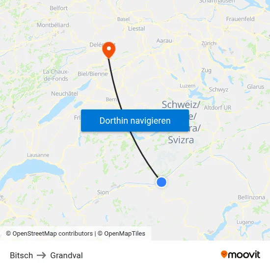 Bitsch to Grandval map