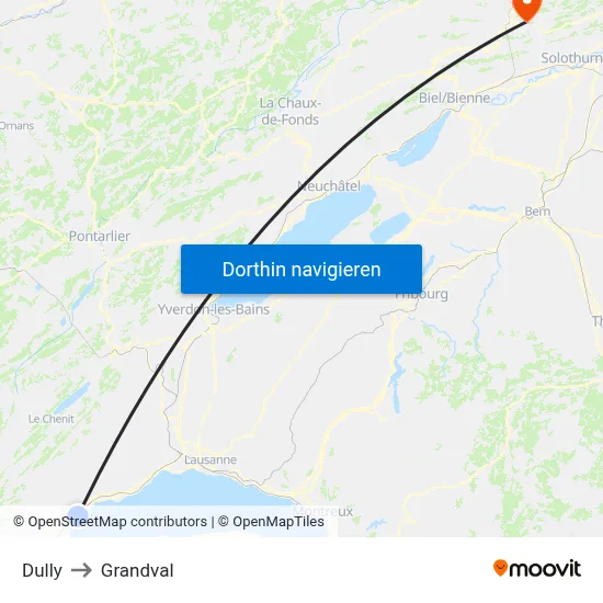 Dully to Grandval map