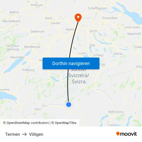 Termen to Villigen map