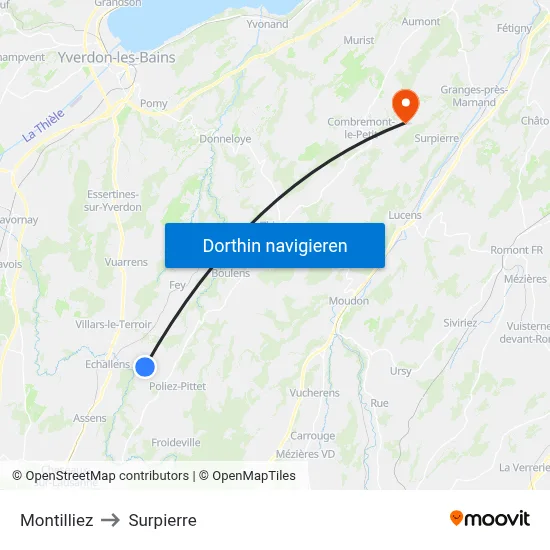 Montilliez to Surpierre map