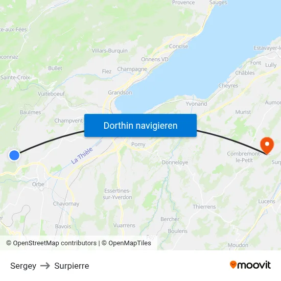 Sergey to Surpierre map