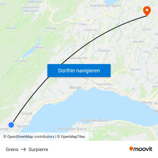 Grens to Surpierre map