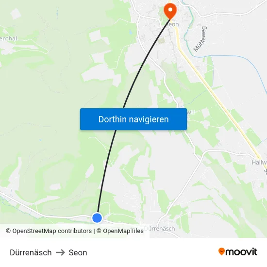 Dürrenäsch to Seon map