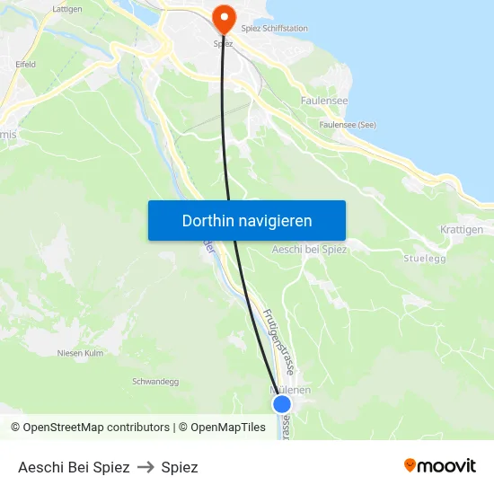 Aeschi Bei Spiez to Spiez map