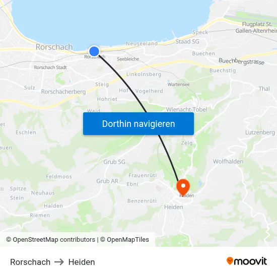 Rorschach to Heiden map