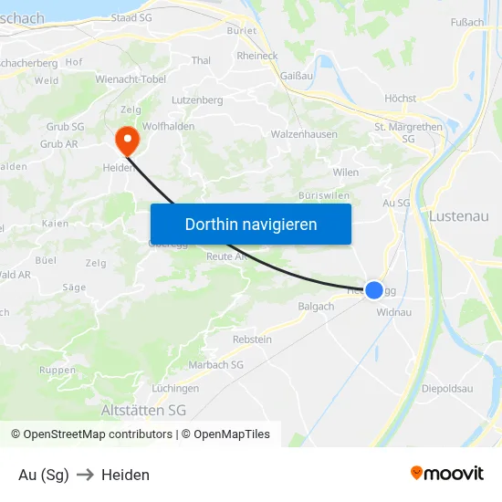 Au (Sg) to Heiden map