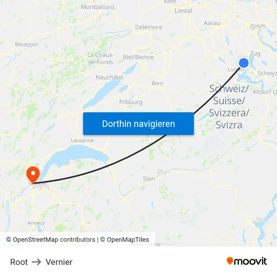 Root to Vernier map