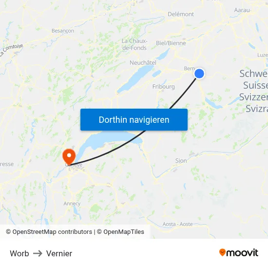Worb to Vernier map