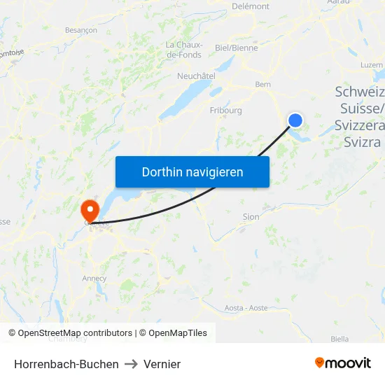 Horrenbach-Buchen to Vernier map