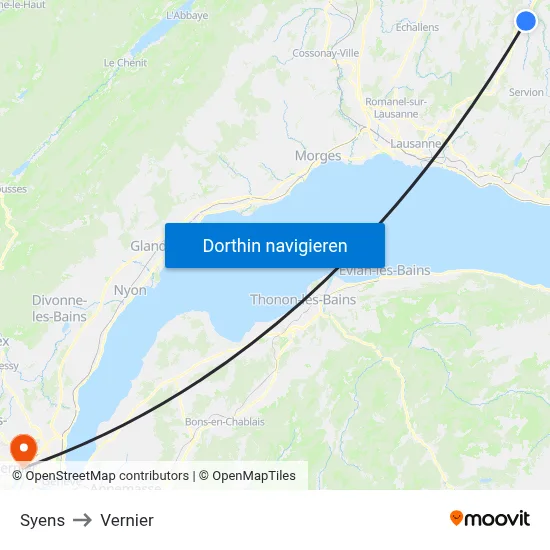 Syens to Vernier map