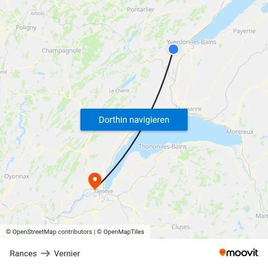 Rances to Vernier map