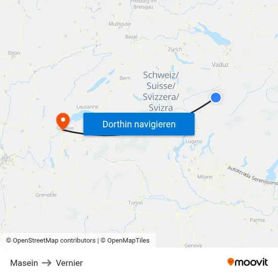 Masein to Vernier map