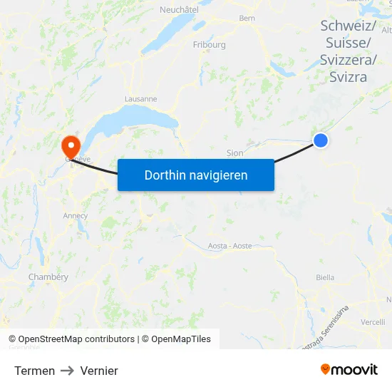 Termen to Vernier map