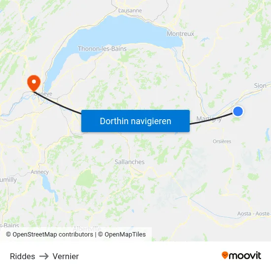 Riddes to Vernier map