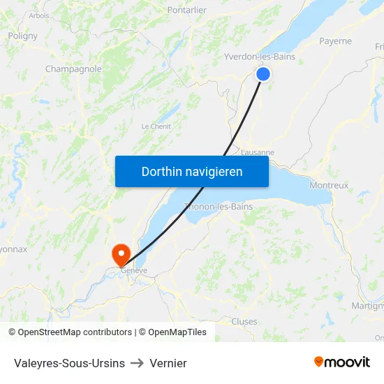Valeyres-Sous-Ursins to Vernier map