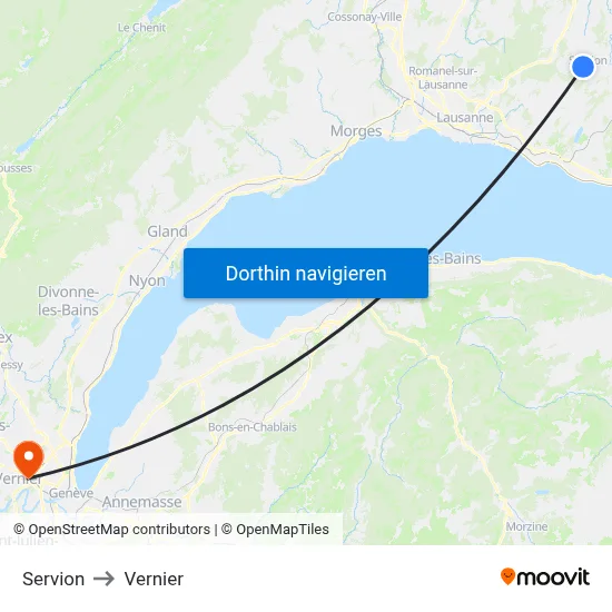 Servion to Vernier map