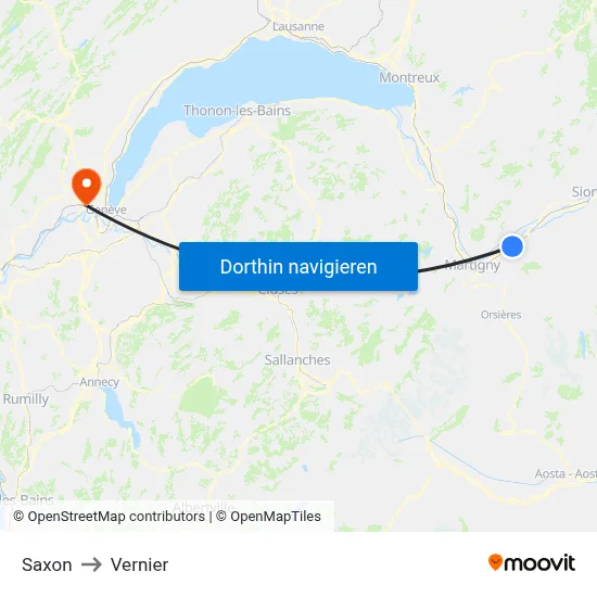Saxon to Vernier map