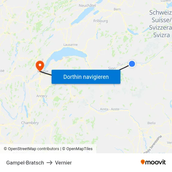 Gampel-Bratsch to Vernier map