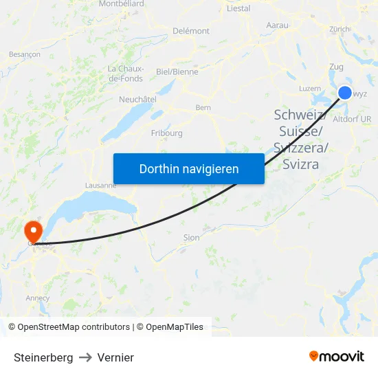 Steinerberg to Vernier map