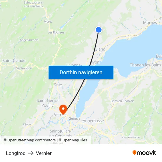 Longirod to Vernier map