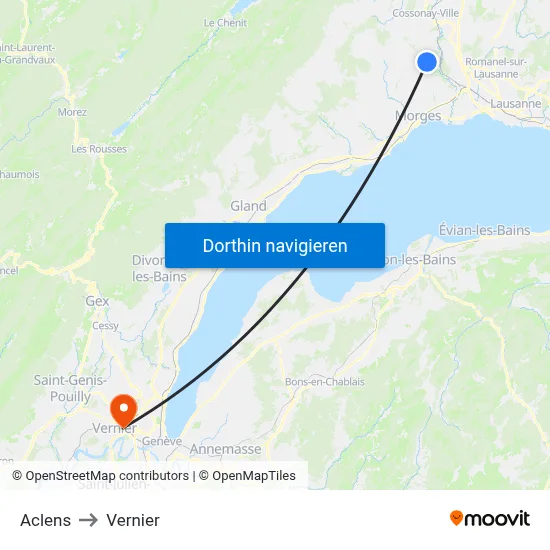 Aclens to Vernier map