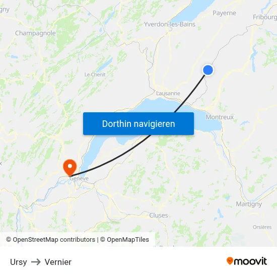 Ursy to Vernier map