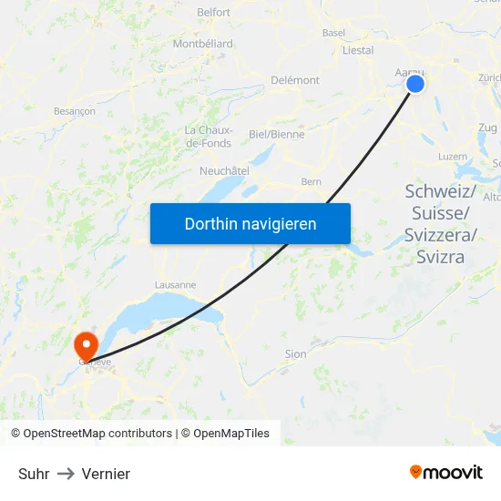 Suhr to Vernier map