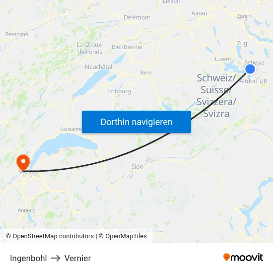 Ingenbohl to Vernier map