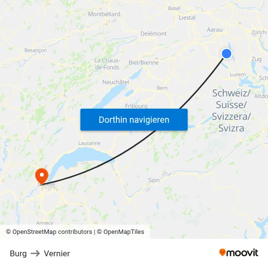 Burg to Vernier map