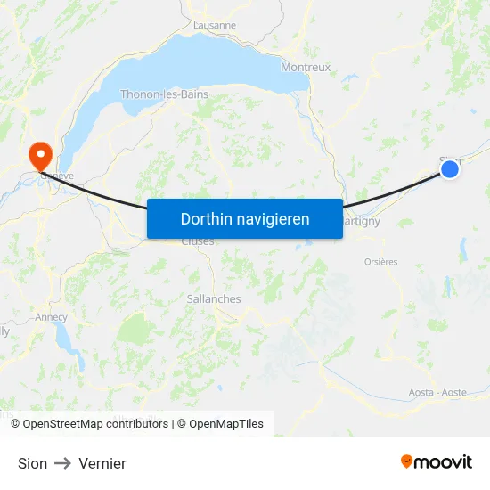 Sion to Vernier map