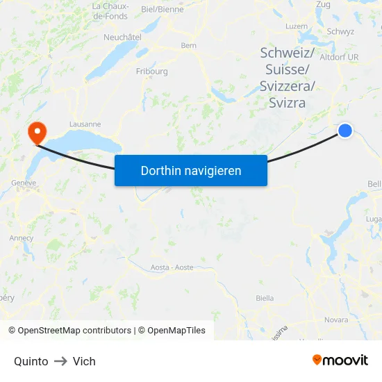 Quinto to Vich map
