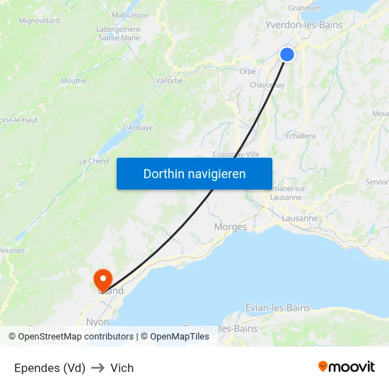 Ependes (Vd) to Vich map