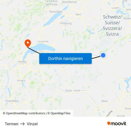 Termen to Vinzel map