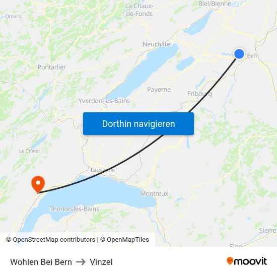 Wohlen Bei Bern to Vinzel map
