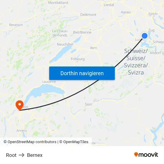 Root to Bernex map