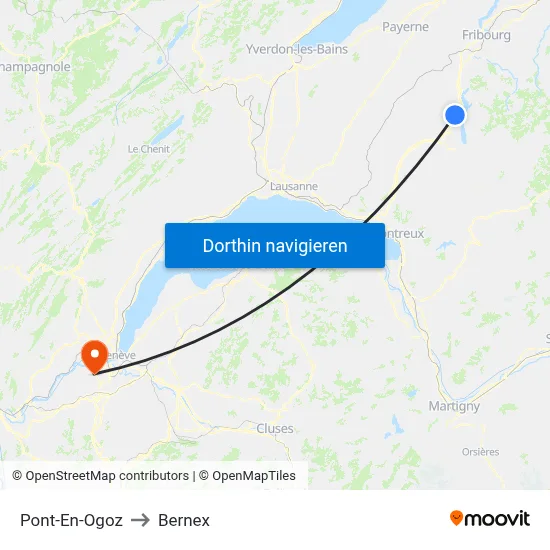 Pont-En-Ogoz to Bernex map