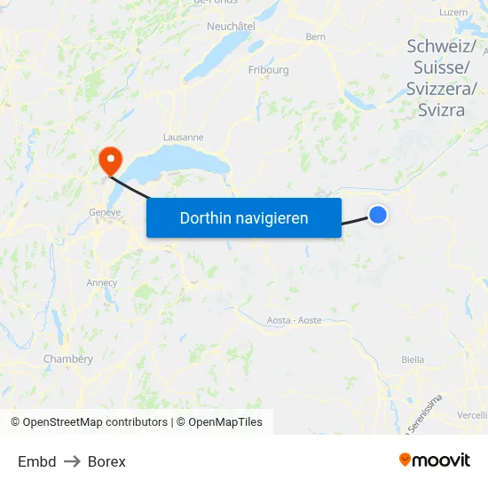 Embd to Borex map