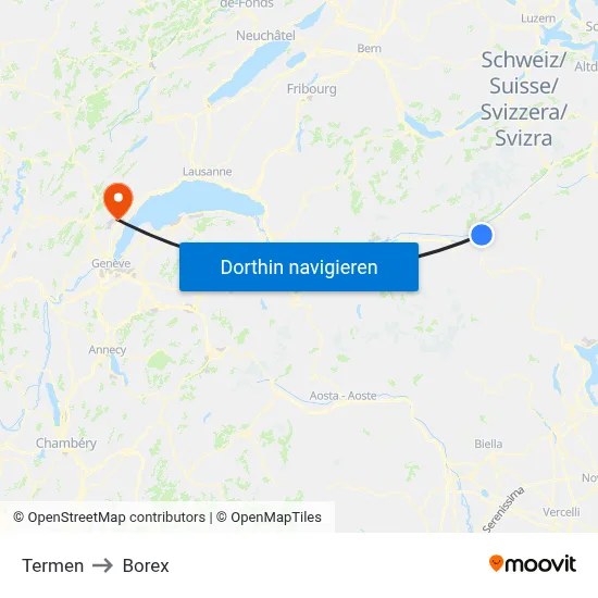 Termen to Borex map