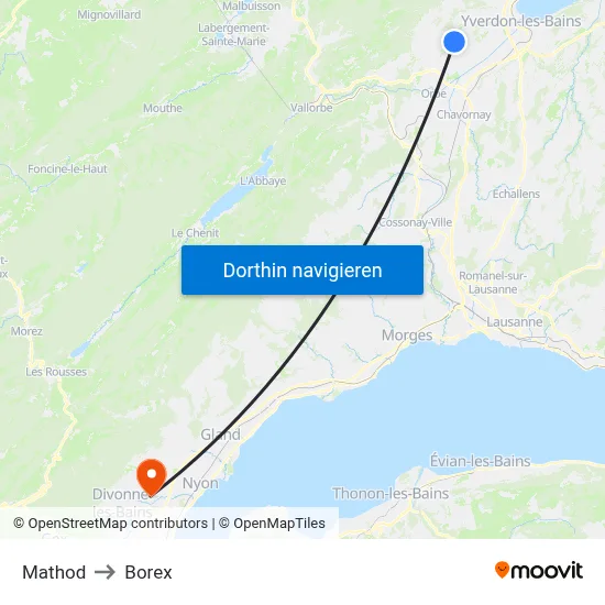 Mathod to Borex map