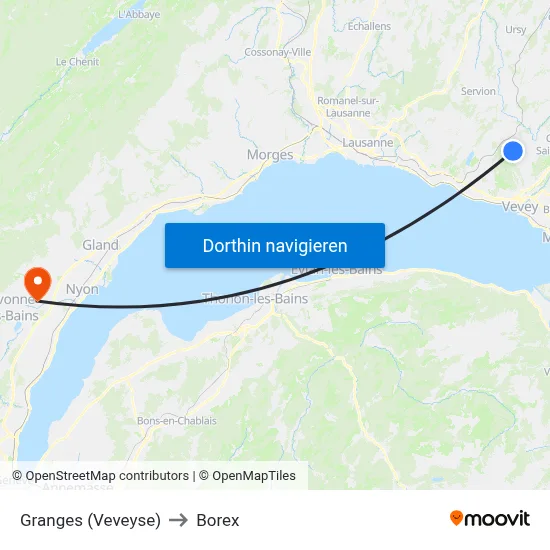 Granges (Veveyse) to Borex map