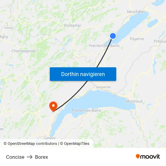 Concise to Borex map